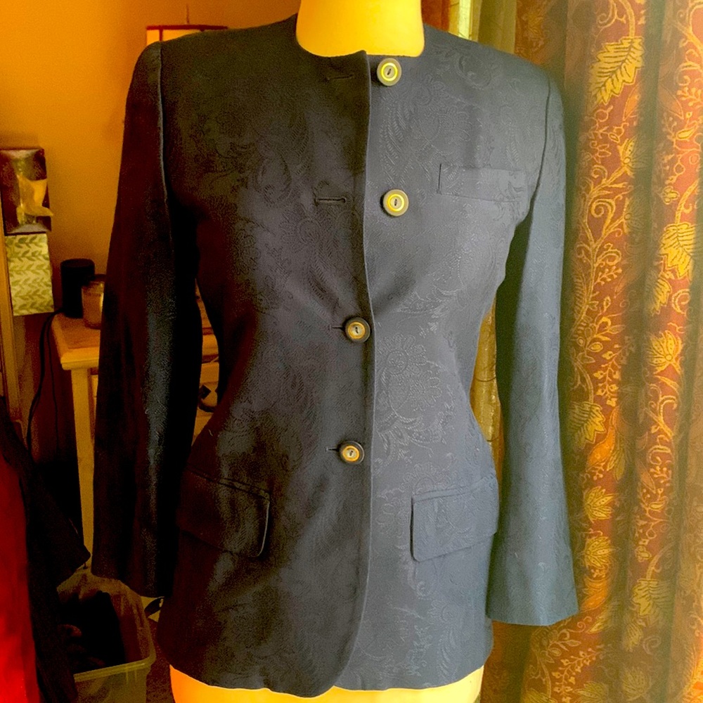 Steel Blue Jones New York skirt suit
